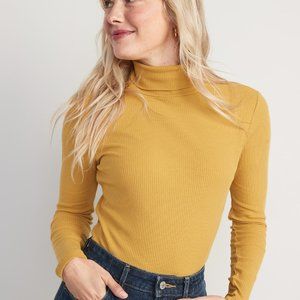 Old Navy Ribbed Turtleneck NWT New With Tags Mustard Yellow XL
